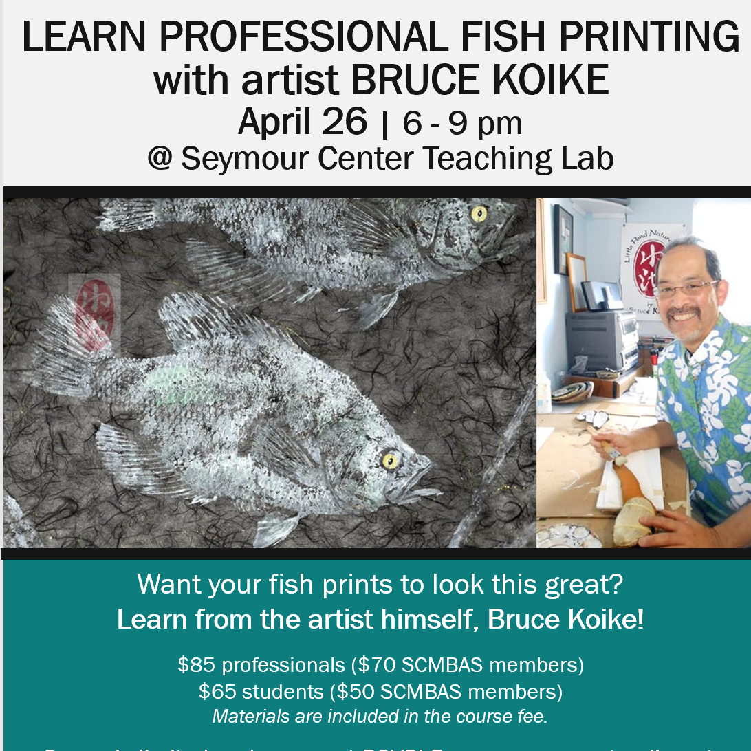 Upcoming Event: Gyotaku Fish Printing Workshop with Artist Bruce Koike