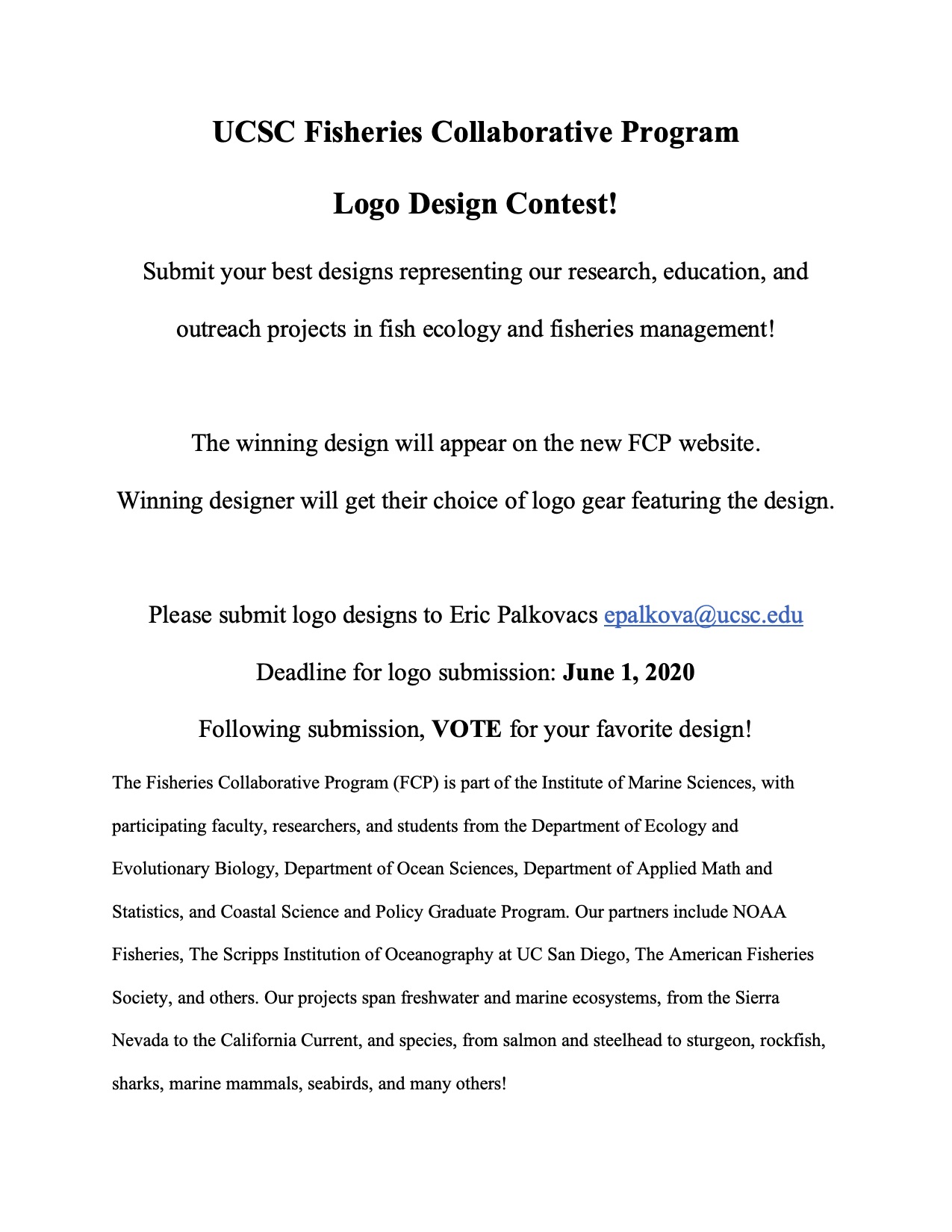 Submit your design for the UCSC Fisheries Collaborative Program!